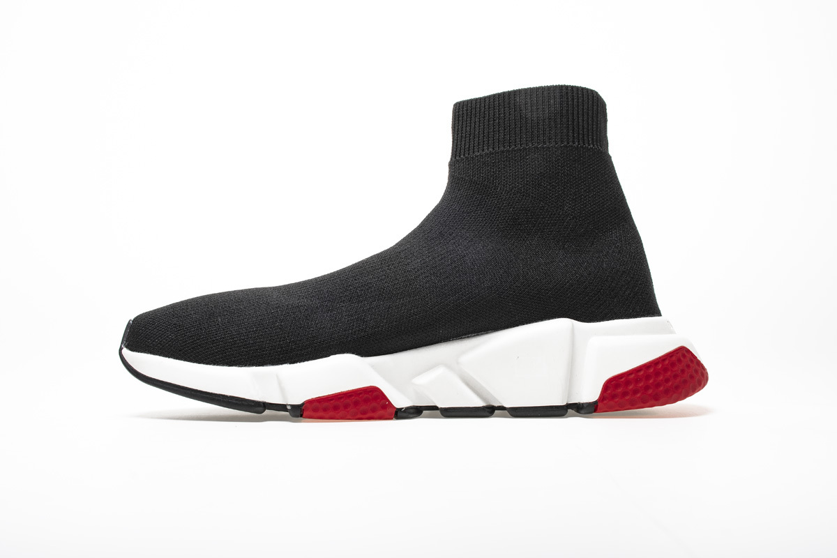 Coco Shoes Balenciaga Speed Trainer Black Red 530351 W05G0 1000 - Cocoshoesvip.net