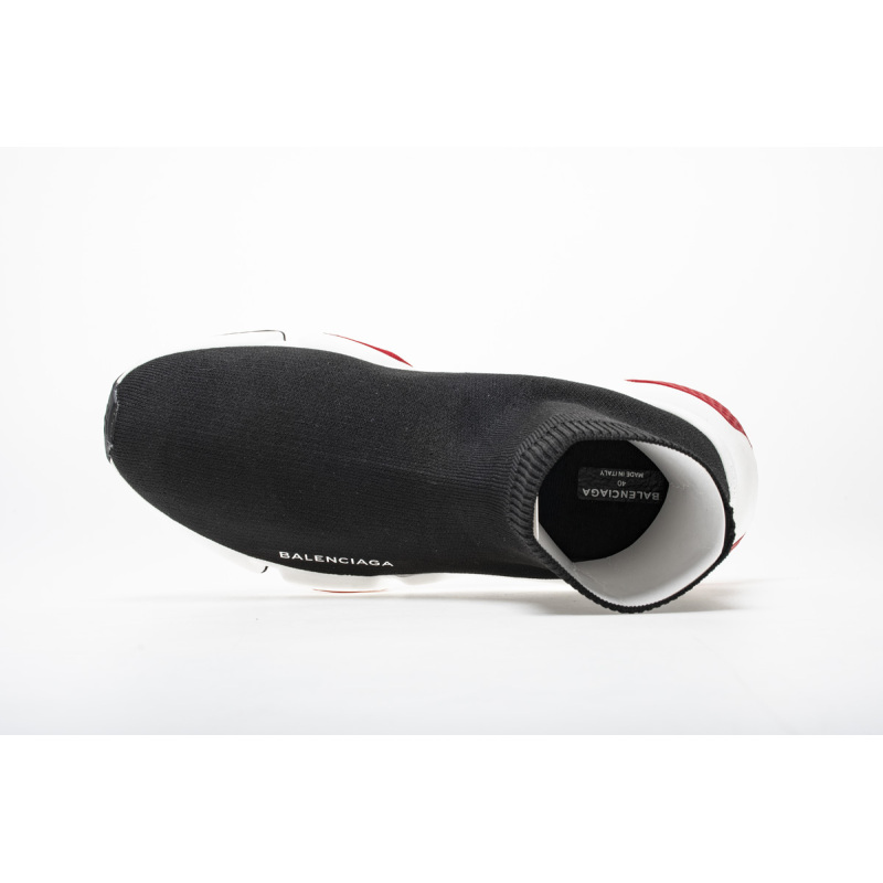 Coco Shoes Balenciaga Speed Trainer Black Red 530351 W05G0 1000 - Cocoshoesvip.net