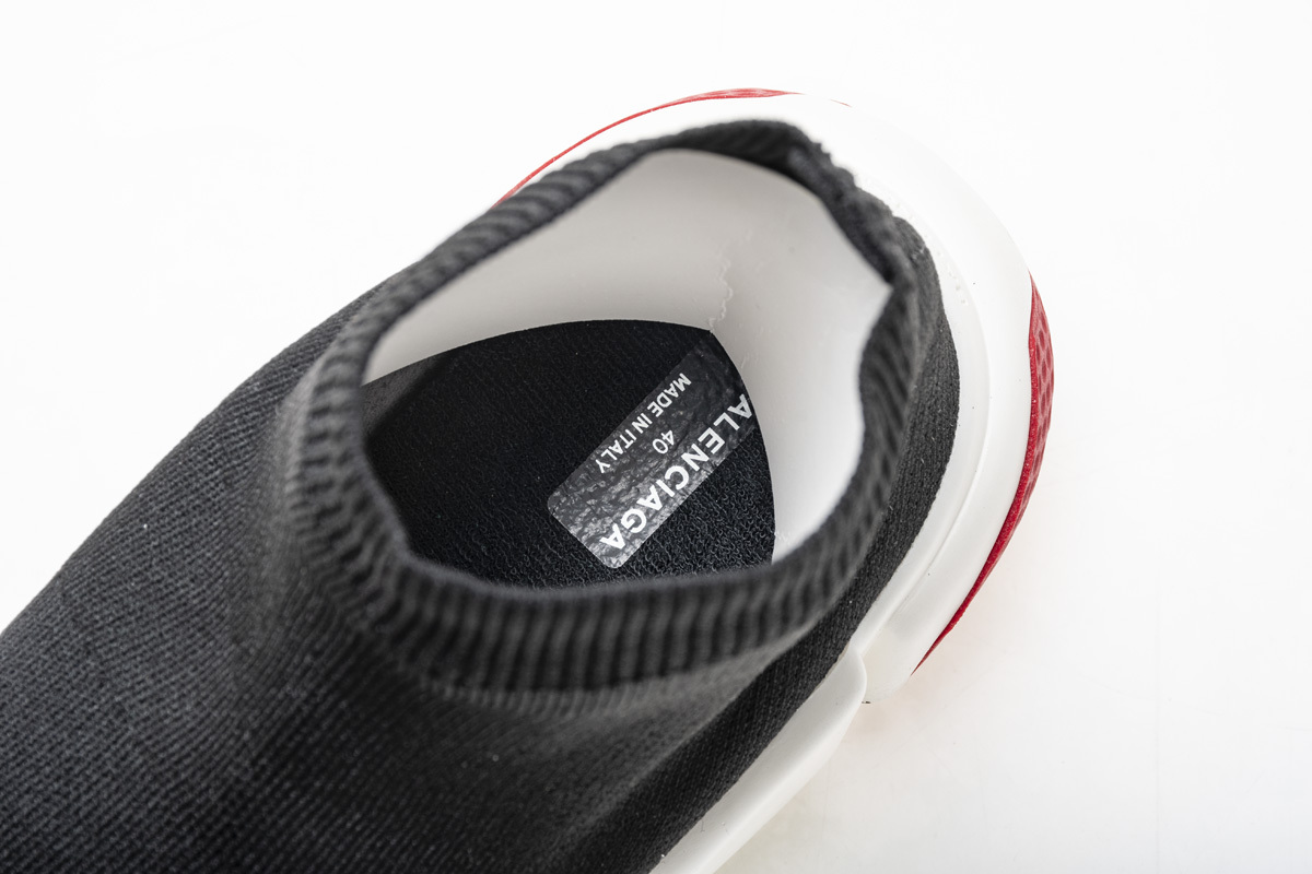 Coco Shoes Balenciaga Speed Trainer Black Red 530351 W05G0 1000 - Cocoshoesvip.net