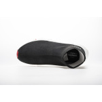 Coco Shoes Balenciaga Speed Sock Slip-On Black red (White Logo) - Cocoshoesvip.net