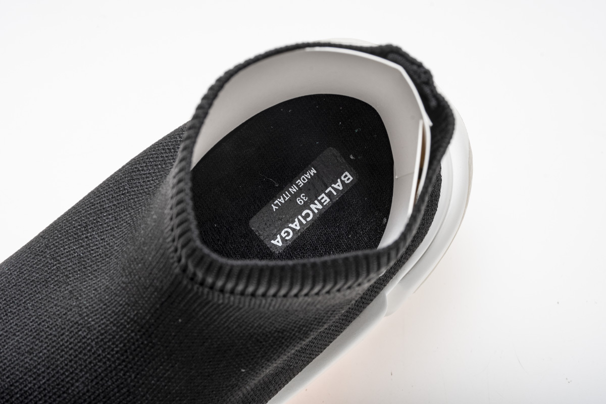 Coco Shoes Balenciaga Speed Sock Slip-On Black red (White Logo) - Cocoshoesvip.net