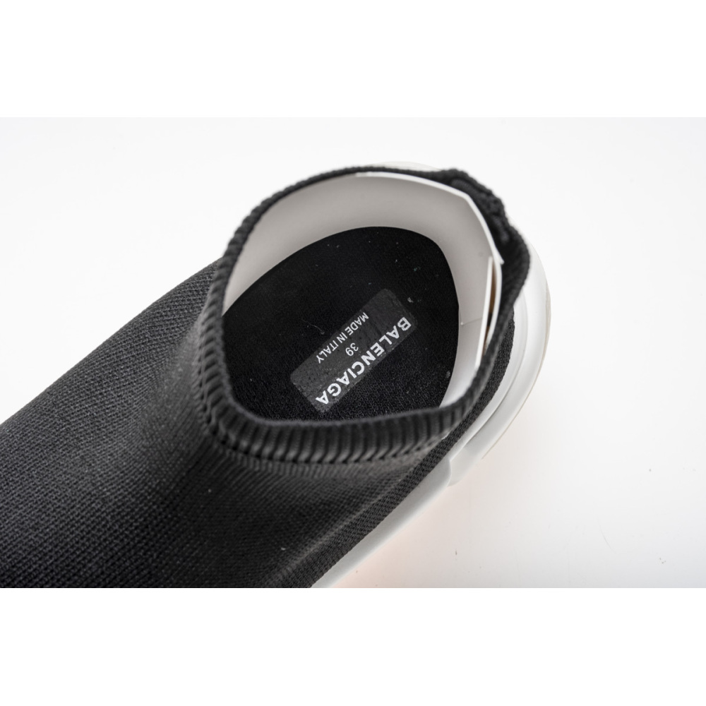 Coco Shoes Balenciaga Speed Sock Slip-On Black red (White Logo) - Cocoshoesvip.net