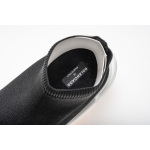 Coco Shoes Balenciaga Speed Sock Slip-On Black red (White Logo) - Cocoshoesvip.net