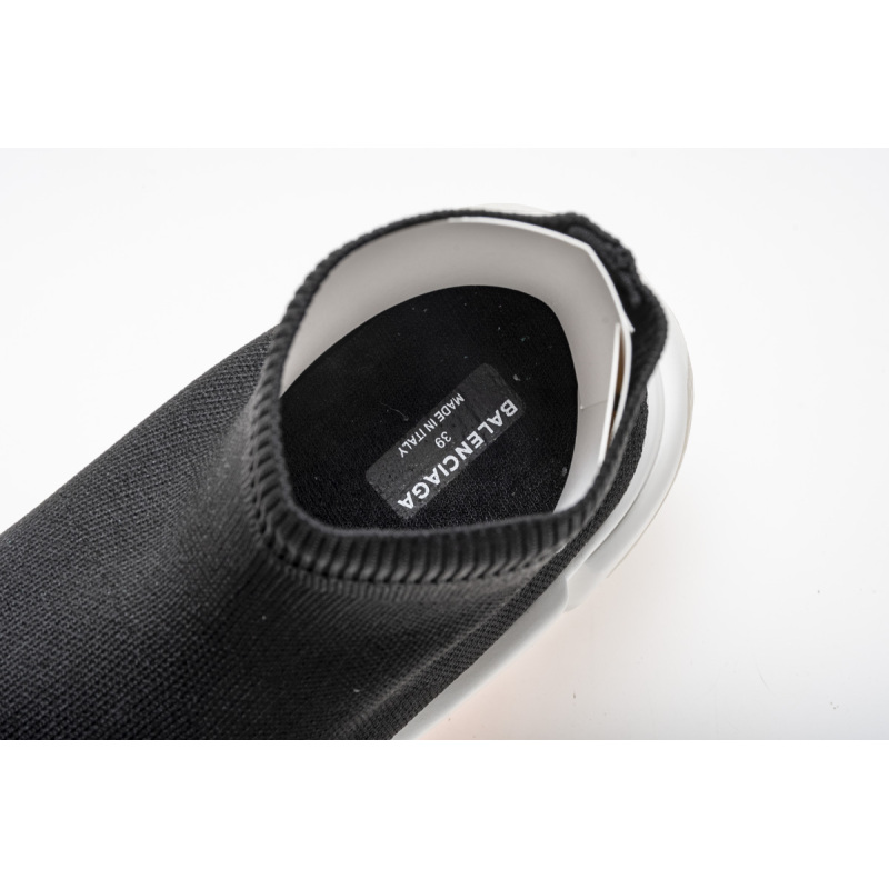 Coco Shoes Balenciaga Speed Sock Slip-On Black red (White Logo) - Cocoshoesvip.net