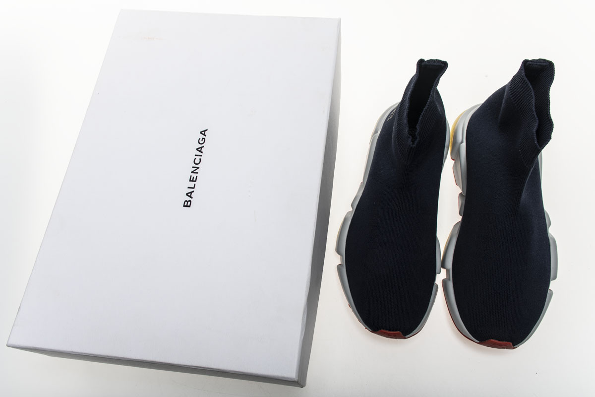 Coco Shoes Balenciaga Speed Trainer Navy - Cocoshoesvip.net