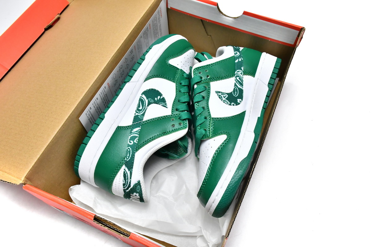 Coco Shoes Nike Dunk Low Essential Paisley Pack Green DH4401-102 - Cocoshoesvip.net