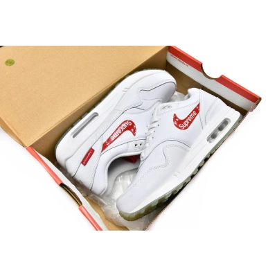 Nike Air Max 1 White Red x Supreme x Louis Vuitton 918354-101 02