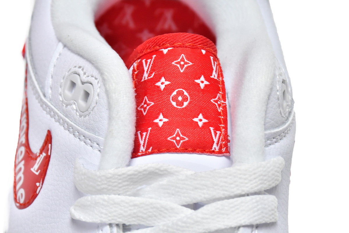 Coco Shoes Nike Air Max 1 White Red x Supreme x Louis Vuitton 918354-101 - Cocoshoesvip.net