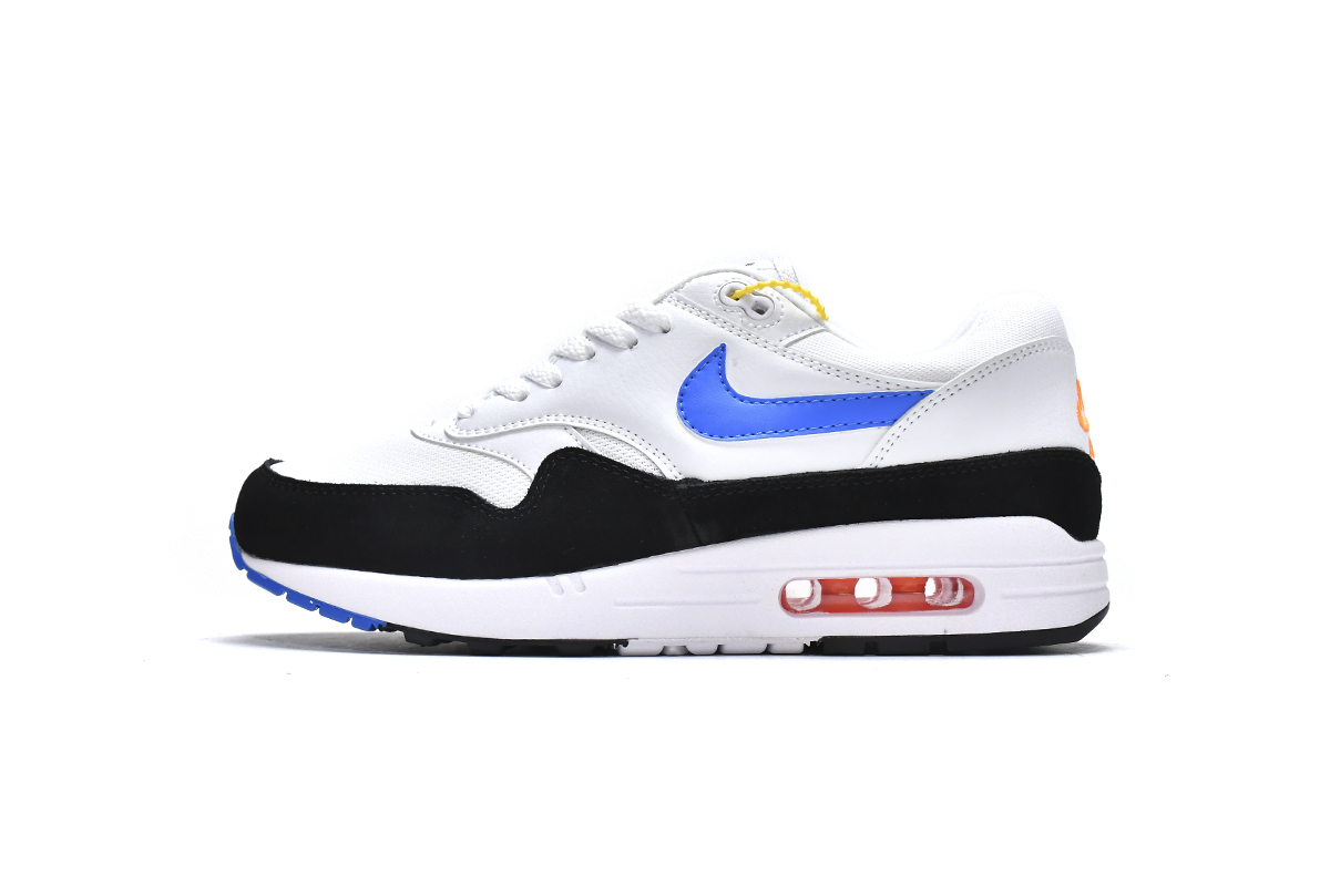 Coco Shoes Nike Air Max 1 White Photo Blue Black AH8145-112 - Cocoshoesvip.net