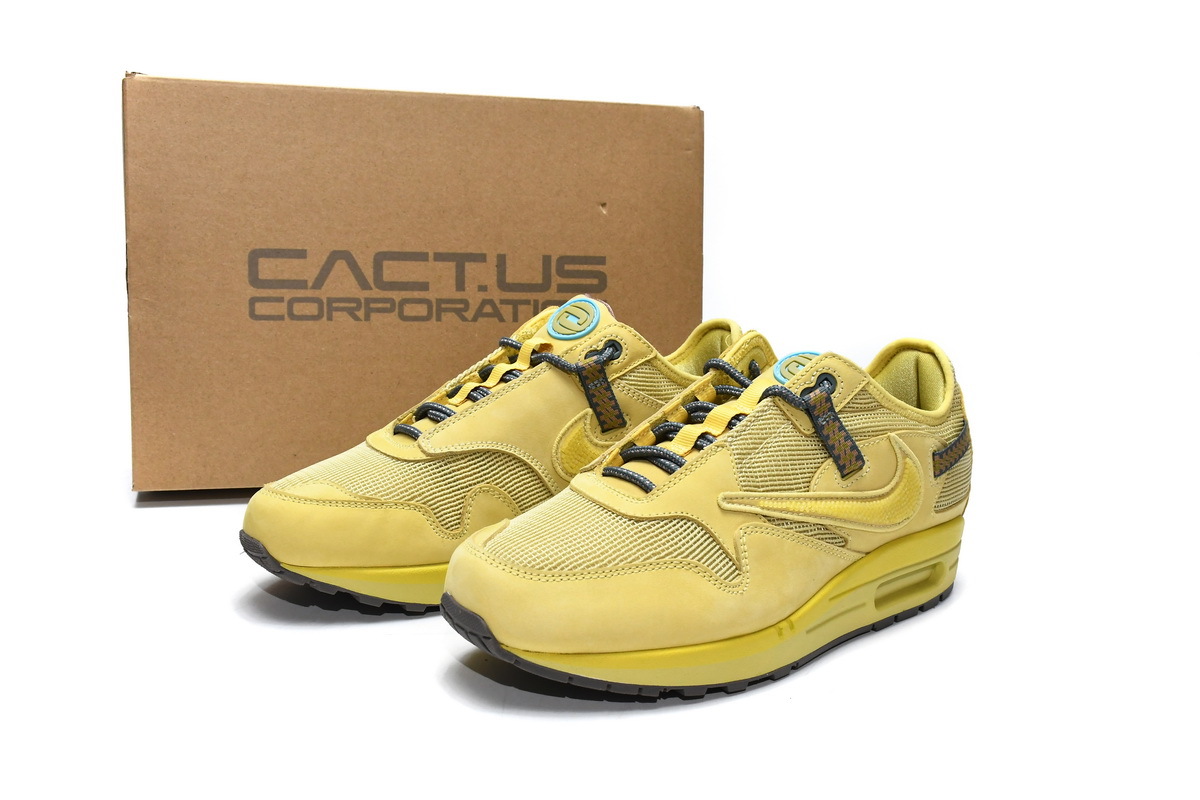 Coco Shoes Nike Air Max 1 Travis Scott Cactus Jack Saturn Gold DO9392-700 - Cocoshoesvip.net