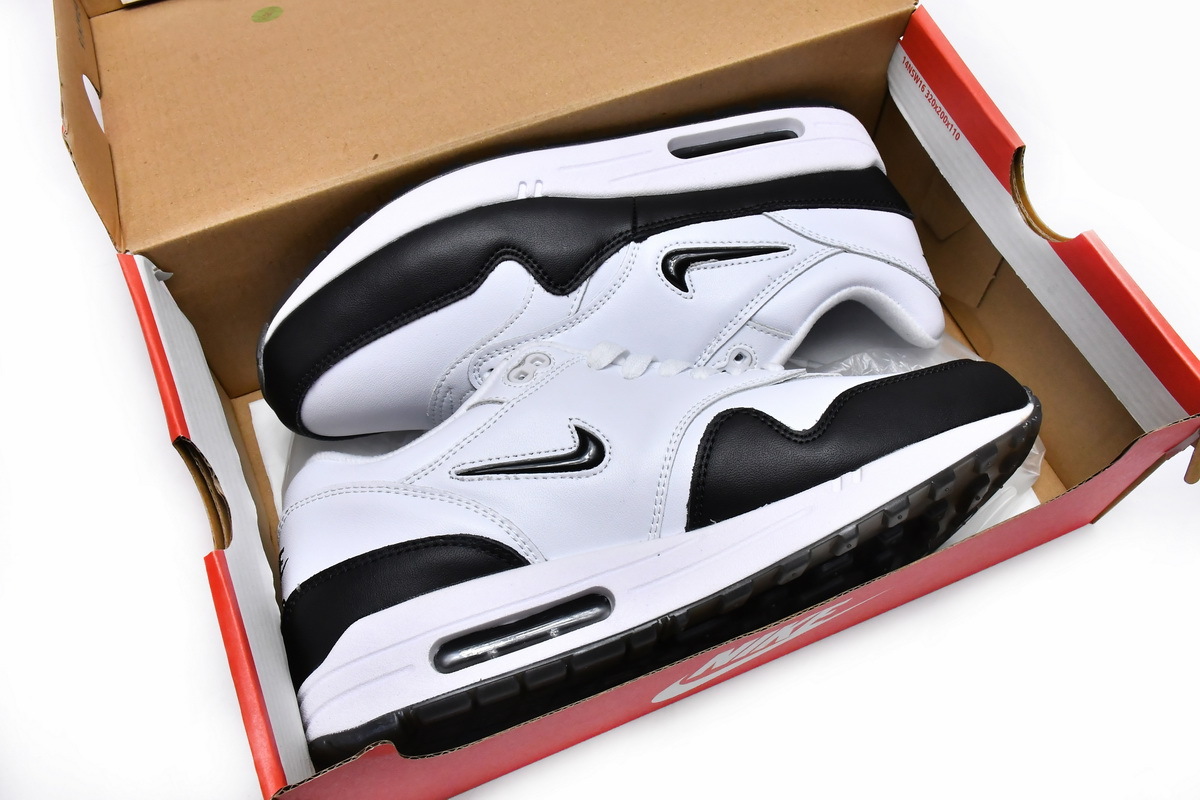 Coco Shoes Nike Air Max 1 Jewel White Black (2017) 918354-100 - Cocoshoesvip.net