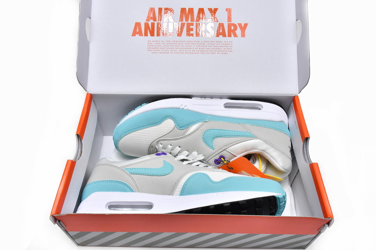 Coco Shoes Nike Air Max 1 Anniversary Aqua 908375-105 - Cocoshoesvip.net