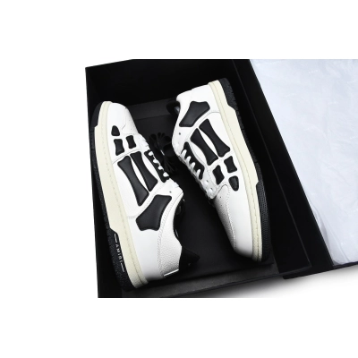 Amiri Skel Top Low White Black White PS22MFS003-111 02