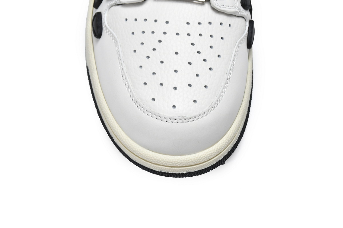 Coco Shoes Amiri Skel Top Low White Black White PS22MFS003-111 - Cocoshoesvip.net