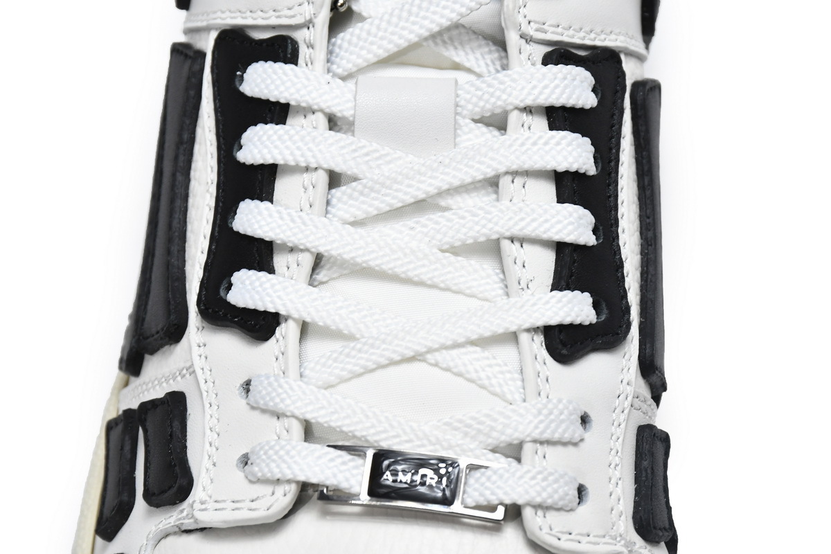 Coco Shoes Amiri Skel Top Low White Black White PS22MFS003-111 - Cocoshoesvip.net