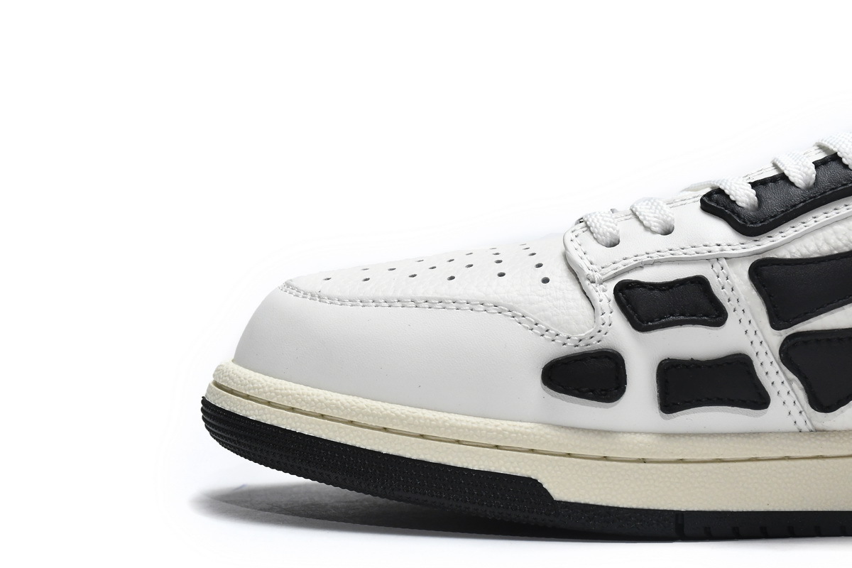 Coco Shoes Amiri Skel Top Low White Black White PS22MFS003-111 - Cocoshoesvip.net