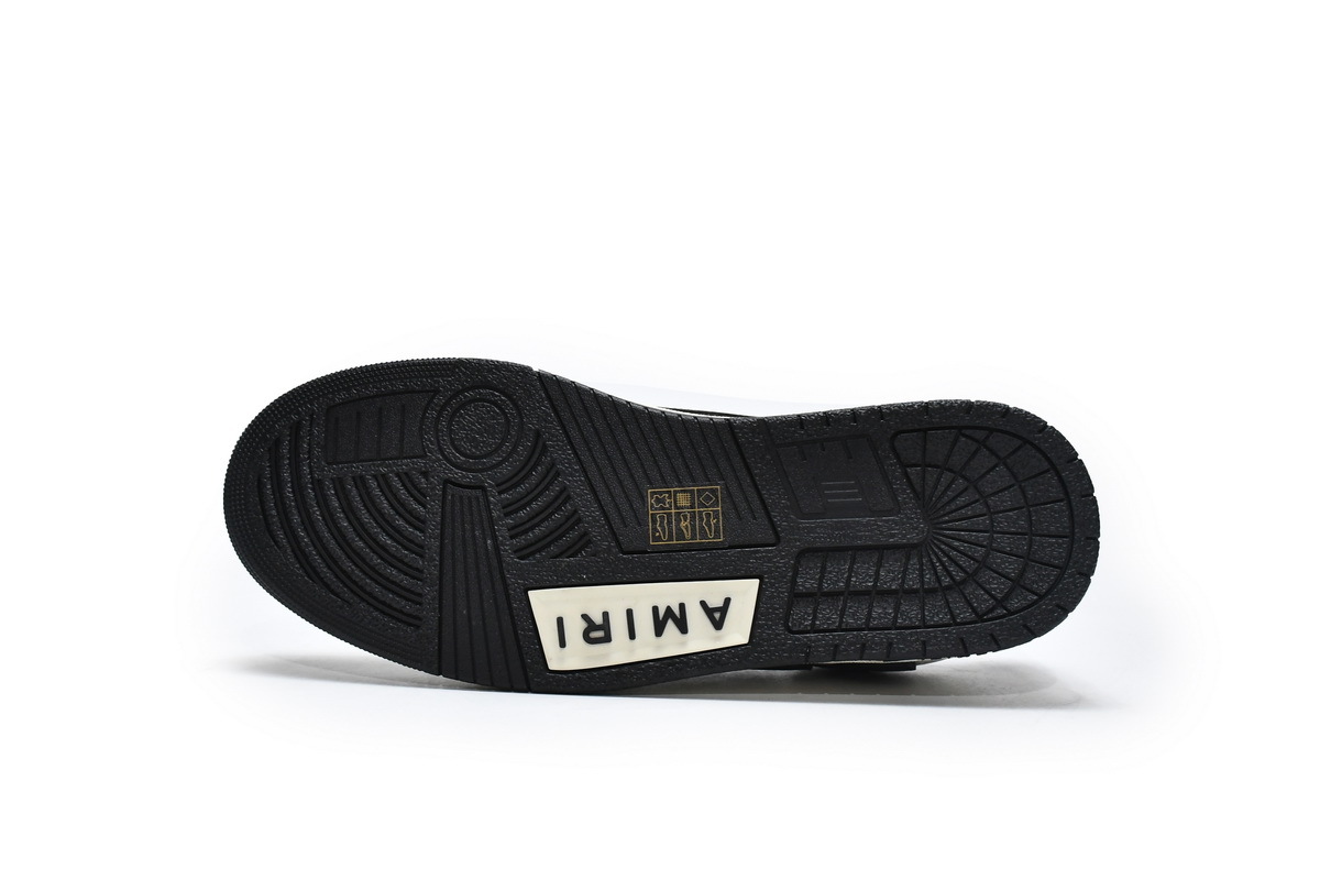 Coco Shoes Amiri Skel Top Low White Black White PS22MFS003-111 - Cocoshoesvip.net