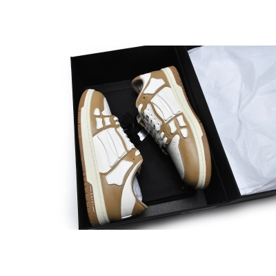 Amiri Skel Top Low White Brown MFS003-281 02