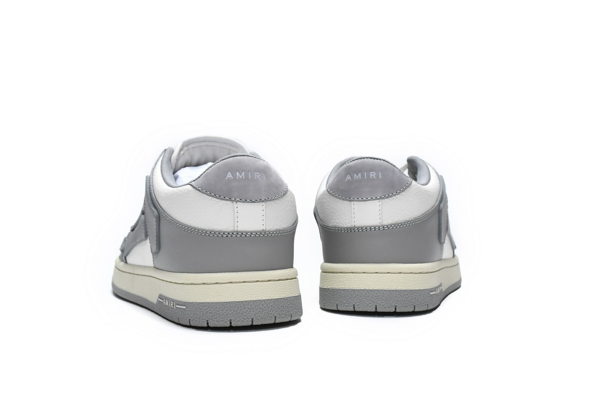Coco Shoes Amiri Skel Top Low White Grey MFS003-043 - Cocoshoesvip.net