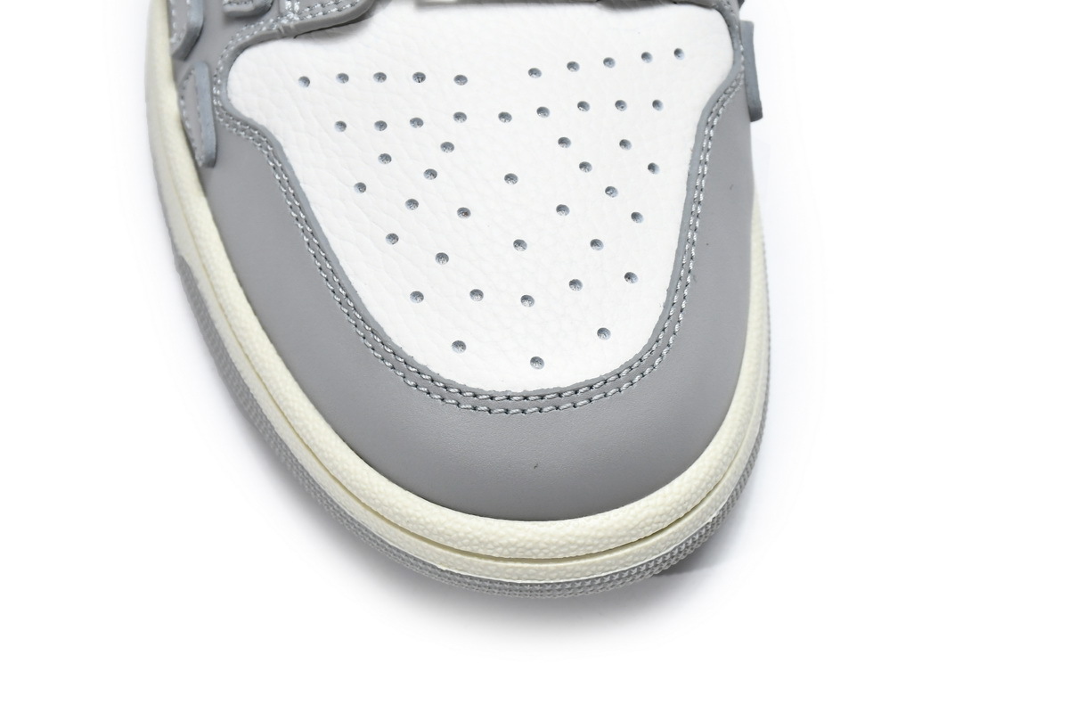 Coco Shoes Amiri Skel Top Low White Grey MFS003-043 - Cocoshoesvip.net