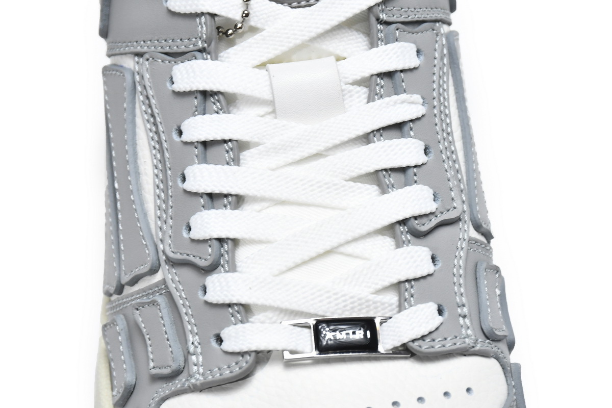 Coco Shoes Amiri Skel Top Low White Grey MFS003-043 - Cocoshoesvip.net