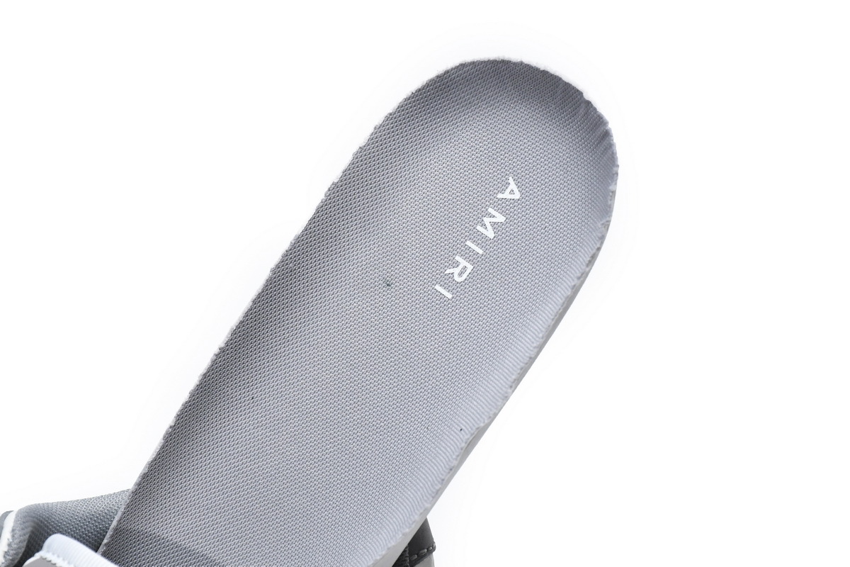 Coco Shoes Amiri Skel Top Low White Grey MFS003-043 - Cocoshoesvip.net