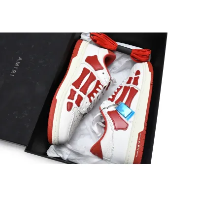 Amiri Skel Top Low White Red MFS003-124 02