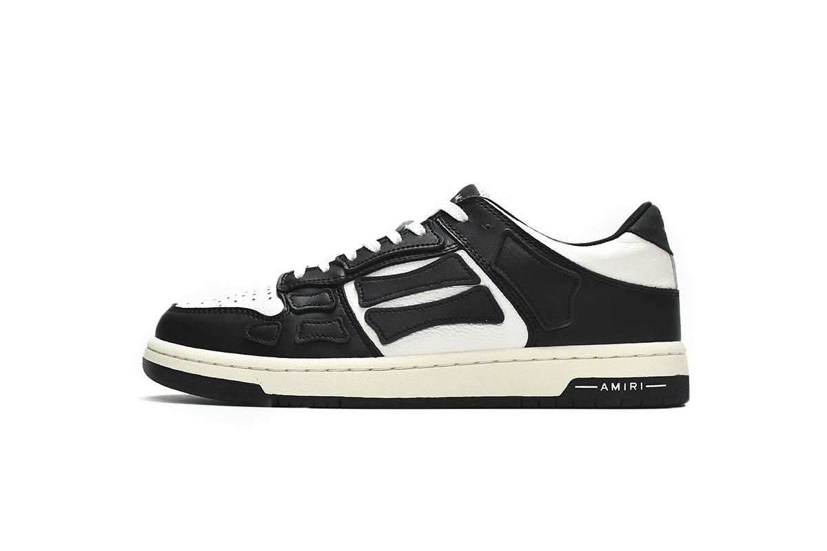 Coco Shoes Amiri Skel Top Low Black White 2021 MFS003-004 - Cocoshoesvip.net