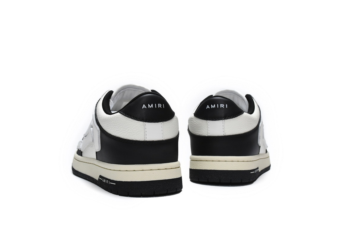 Coco Shoes Amiri Skel Top Low Black White MFS003-004 - Cocoshoesvip.net