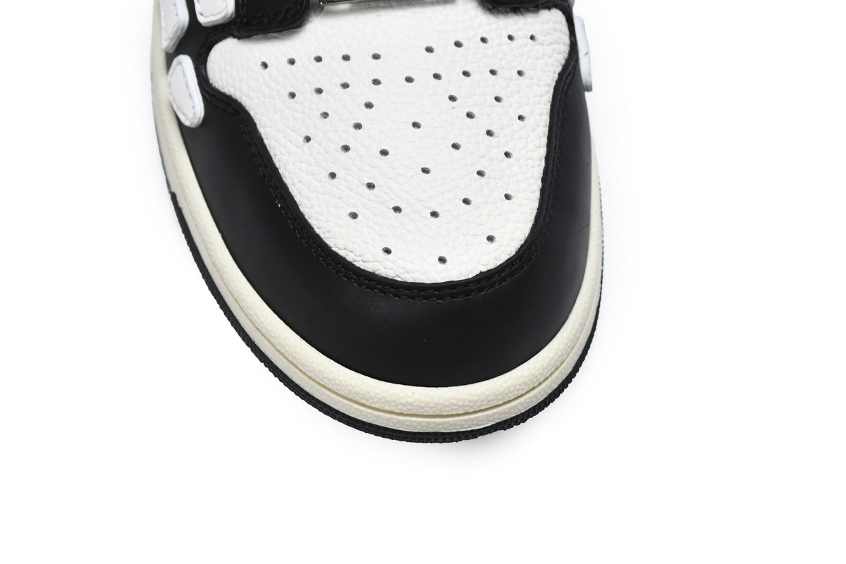 Coco Shoes Amiri Skel Top Low Black White MFS003-004 - Cocoshoesvip.net
