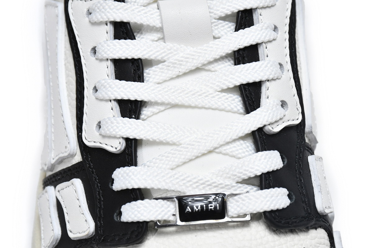 Coco Shoes Amiri Skel Top Low Black White MFS003-004 - Cocoshoesvip.net