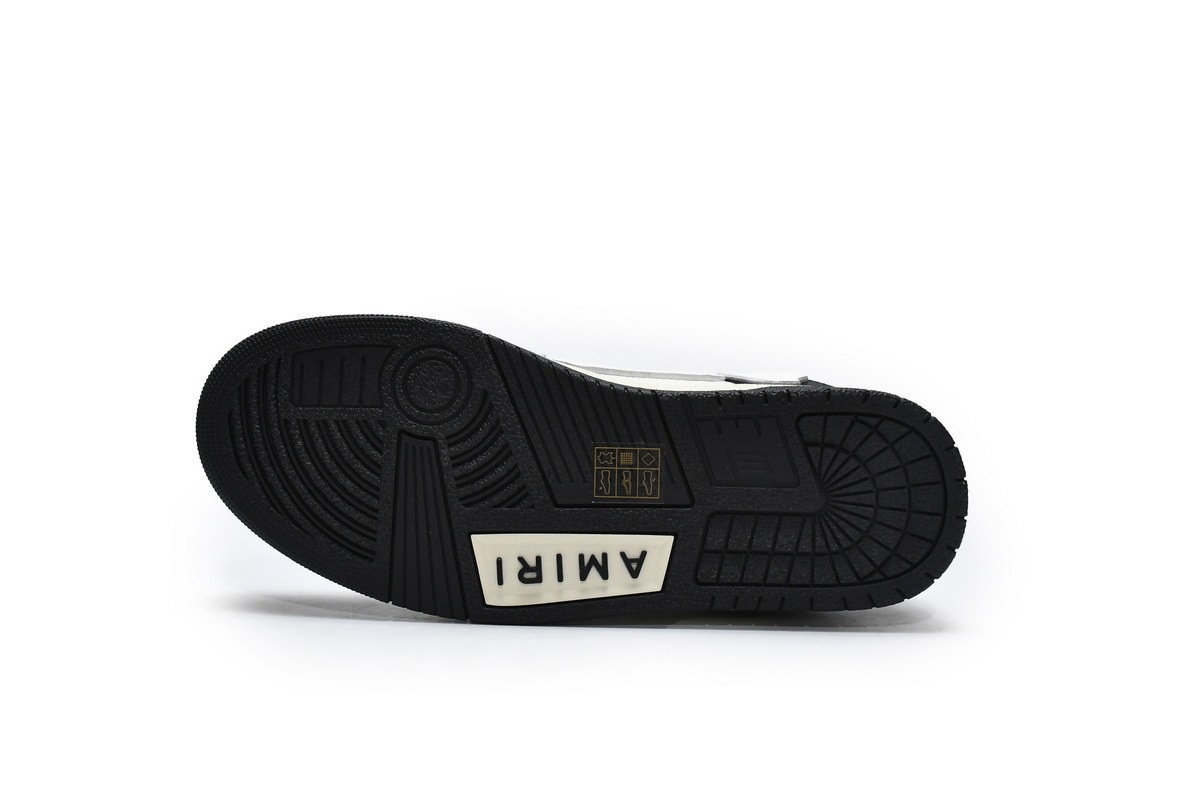 Coco Shoes Amiri Skel Top Low Black White MFS003-004 - Cocoshoesvip.net