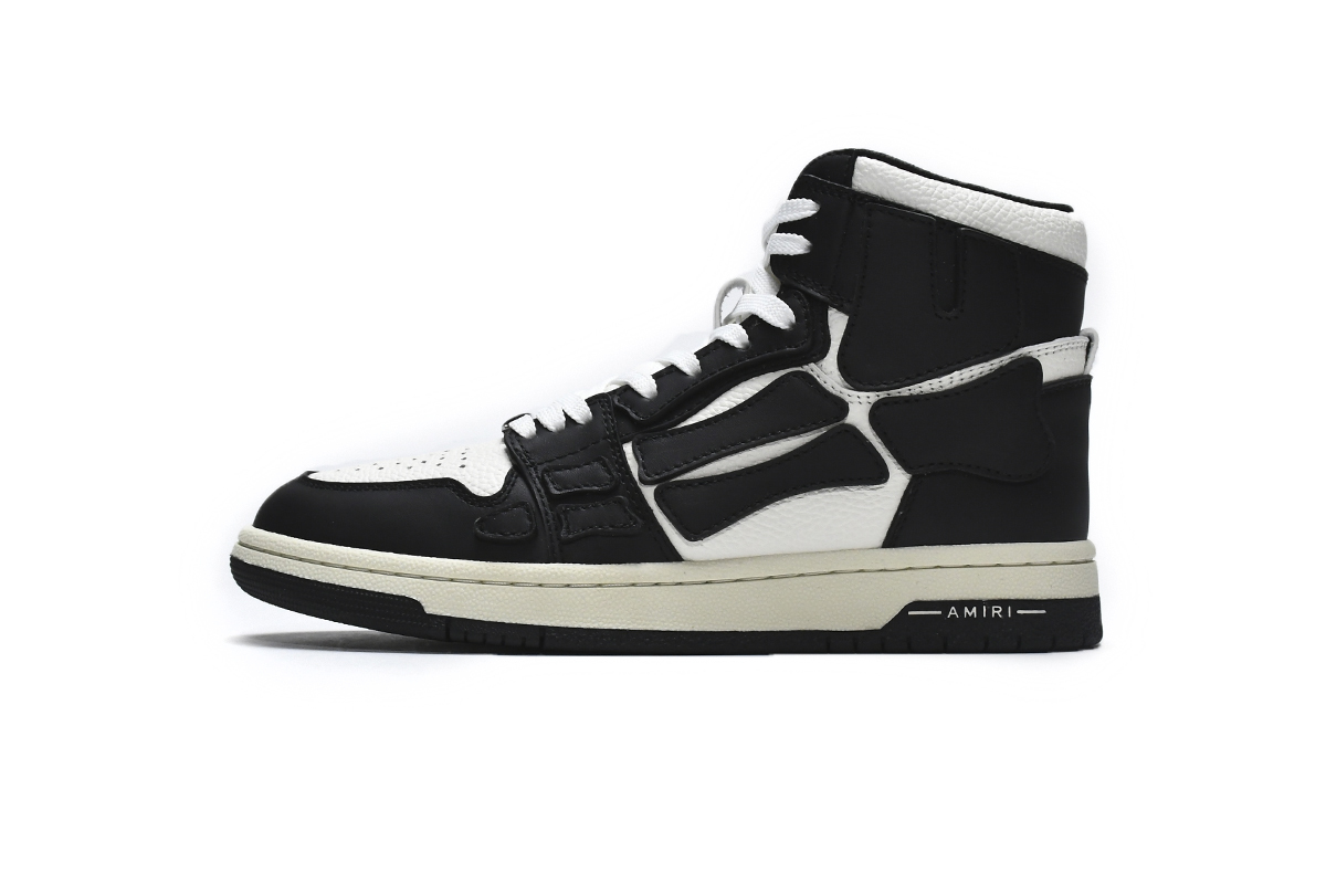 Coco Shoes Amiri Skel Top Hi Black White 211886M236003 - Cocoshoesvip.net