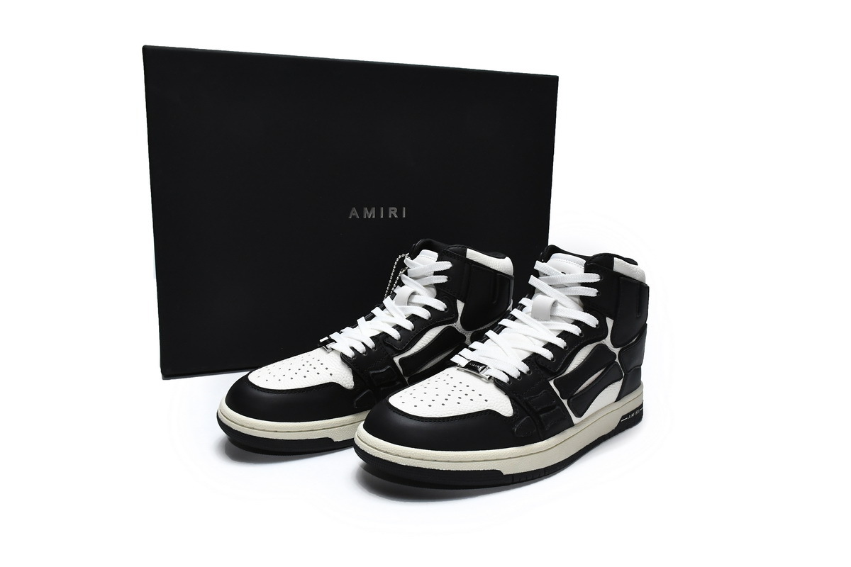 Coco Shoes Amiri Skel Top Hi Black White 211886M236003 - Cocoshoesvip.net