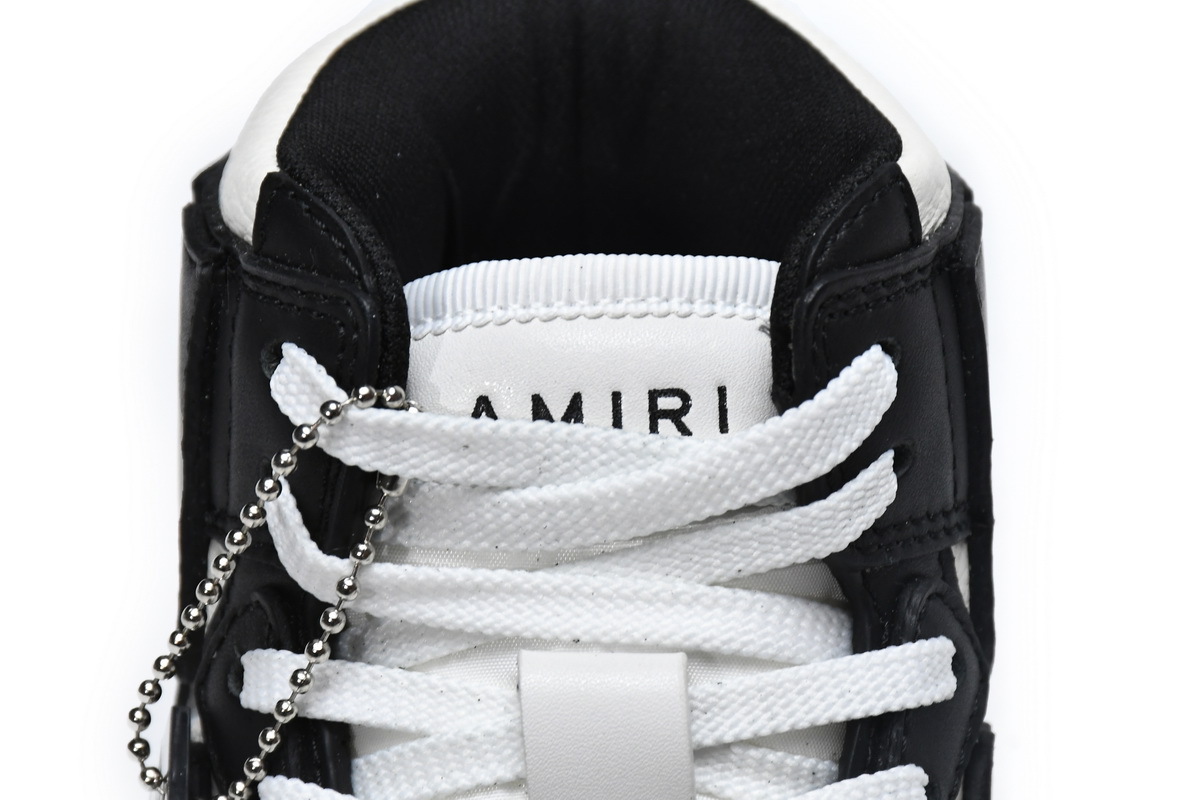Coco Shoes Amiri Skel Top Hi Black White 211886M236003 - Cocoshoesvip.net