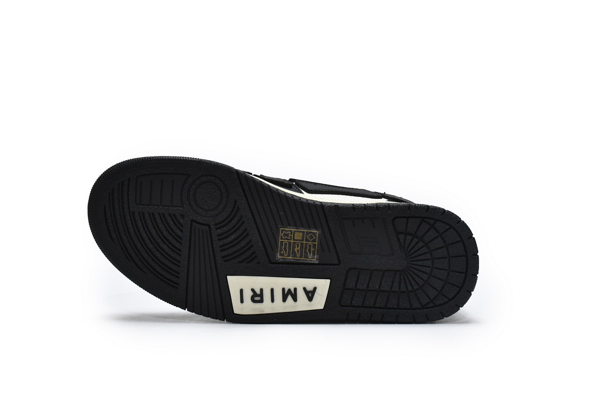 Coco Shoes Amiri Skel Top Hi Black White 211886M236003 - Cocoshoesvip.net