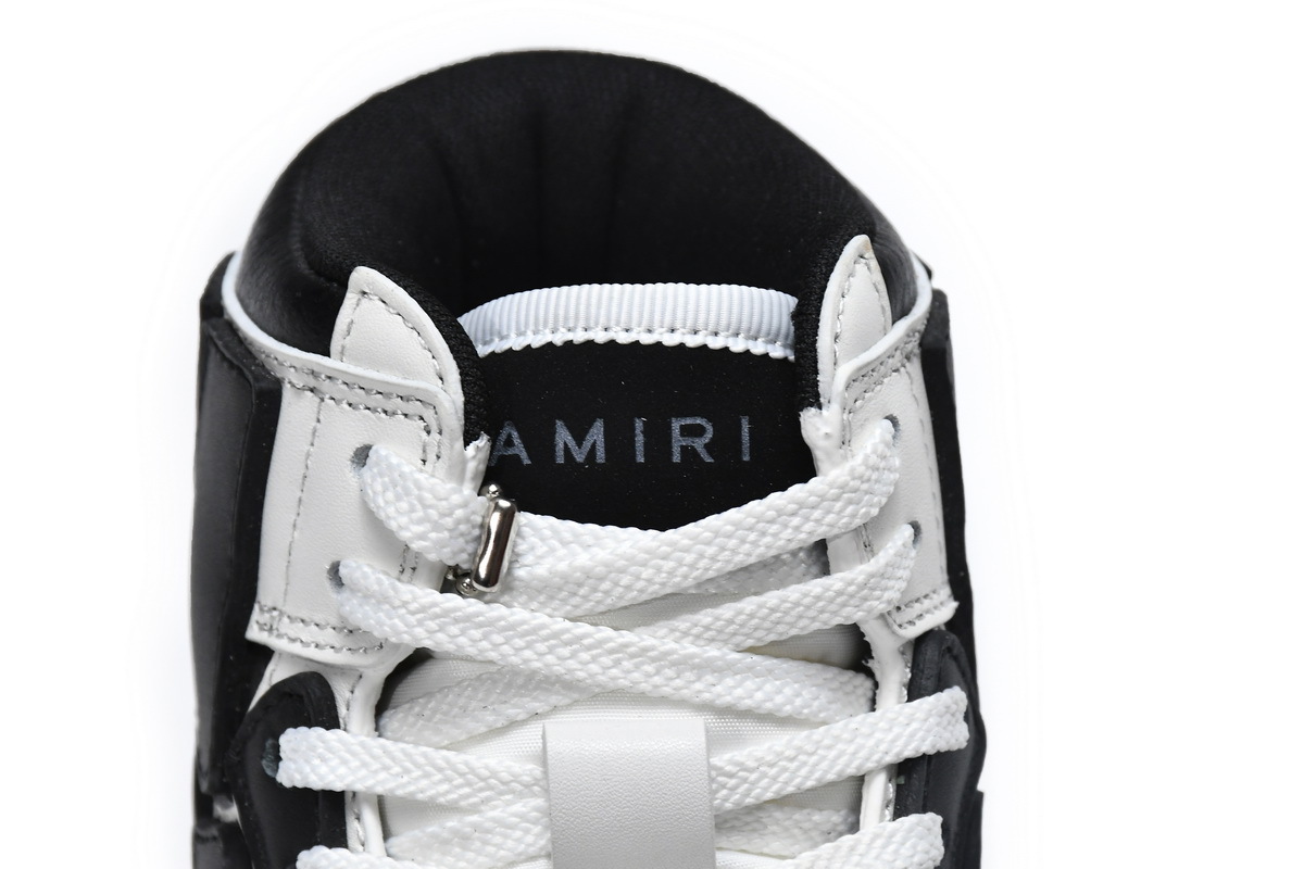 Coco Shoes Amiri Skel Top Hi White Black MFS002-111 - Cocoshoesvip.net