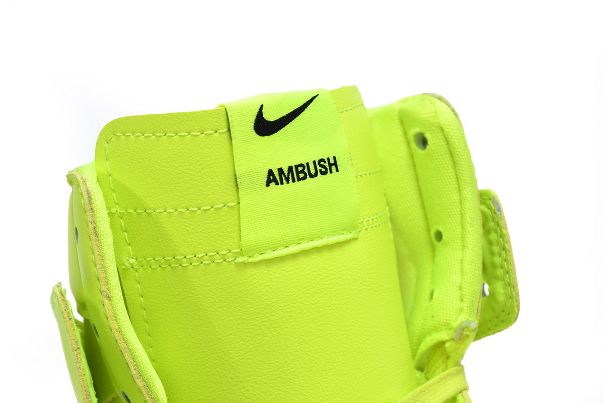 Coco Shoes Nike Dunk High AMBUSH Flash Lime CU7544-300 - Cocoshoesvip.net
