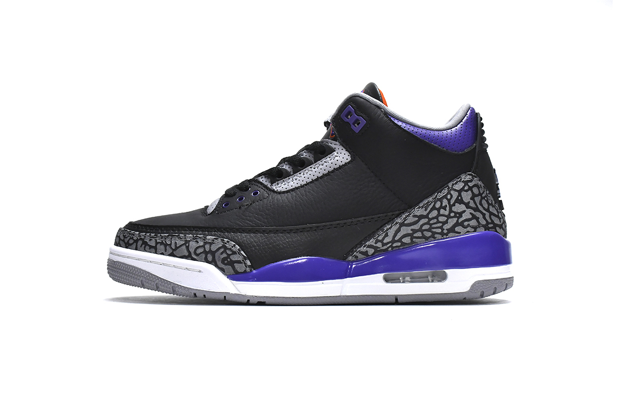 Coco Shoes Jordan 3 Retro Black Court Purple CT8532-050 - Cocoshoesvip.net