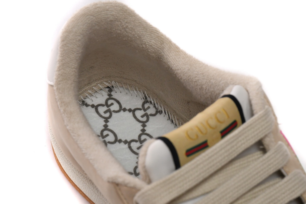 Coco Shoes Gucci Screener GG Pink Green 577684 2C830 9150 - Cocoshoesvip.net