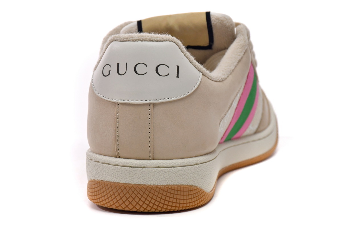 Coco Shoes Gucci Screener GG Pink Green 577684 2C830 9150 - Cocoshoesvip.net