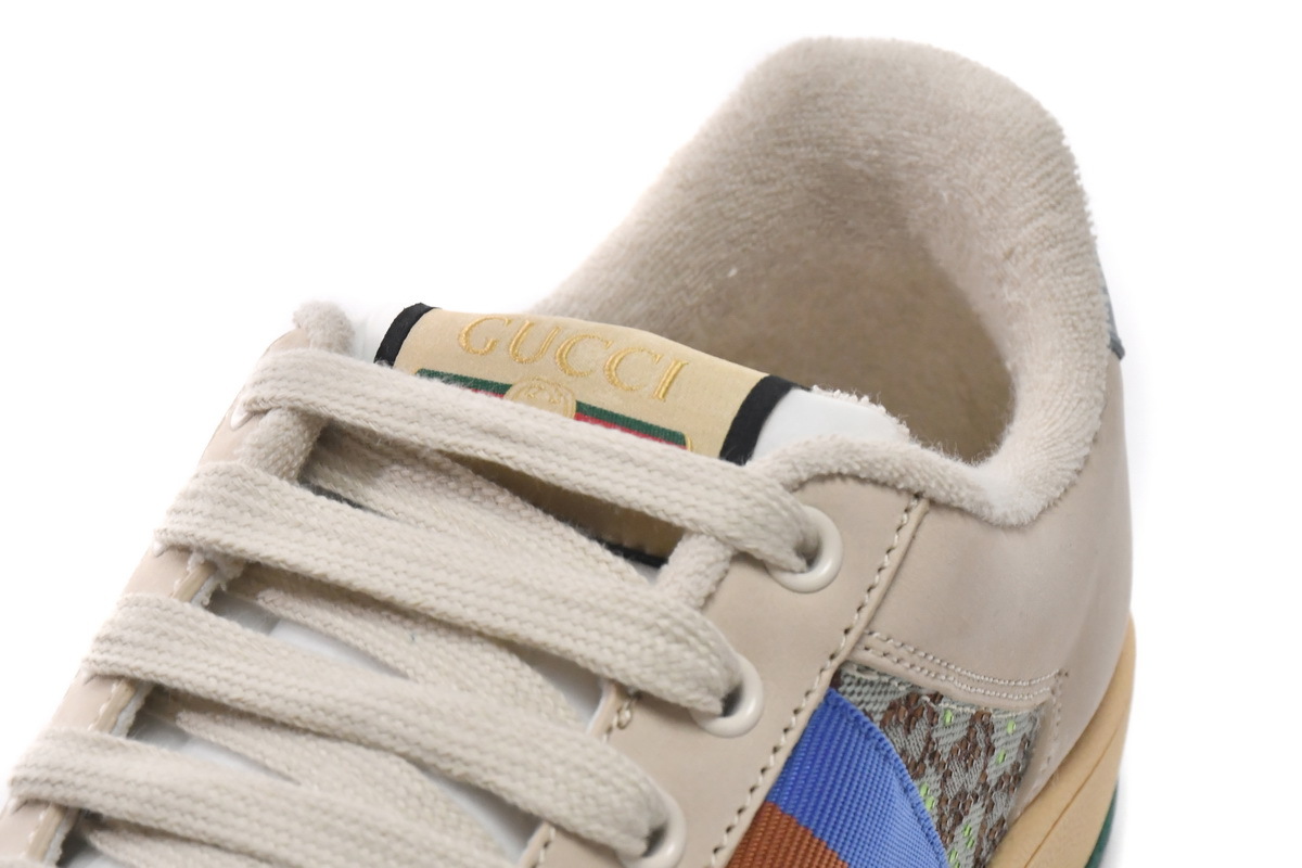 Coco Shoes Gucci Screener GG White Green - Cocoshoesvip.net