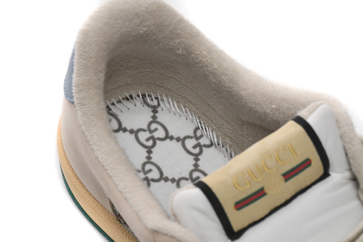 Coco Shoes Gucci Screener GG White Green - Cocoshoesvip.net