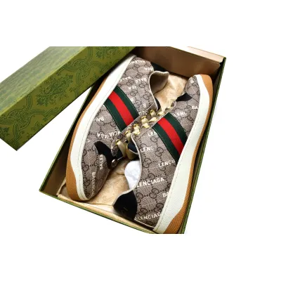 Balenciaga x Gucci Screener GG Black Red  02