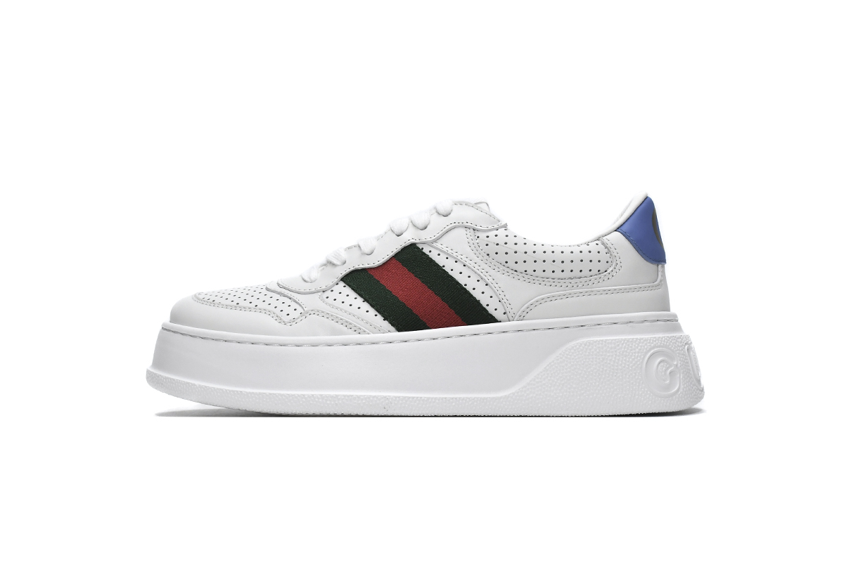 Coco Shoes Gucci Chunky B White Red Green - Cocoshoesvip.net