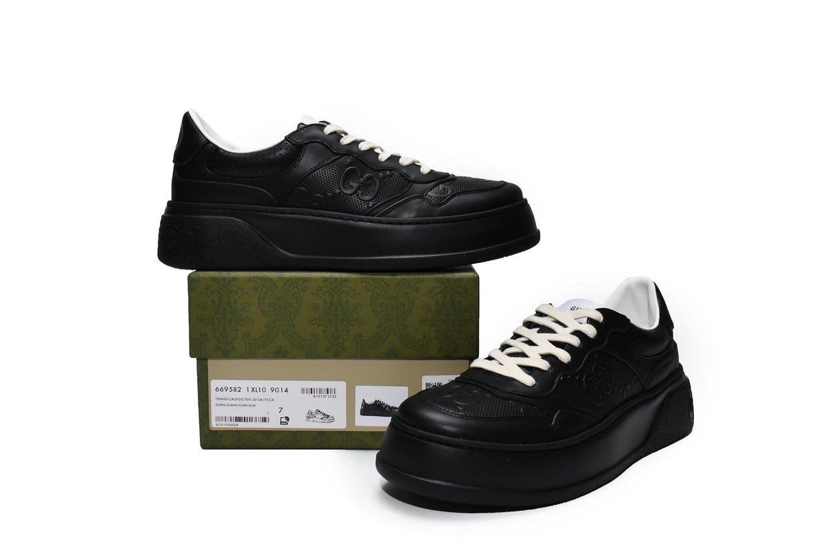 Coco Shoes Gucci Chunky B Black - Cocoshoesvip.net