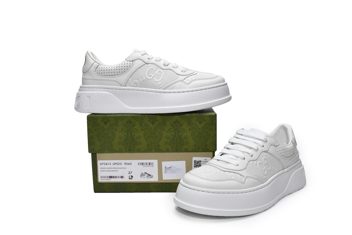 Coco Shoes Gucci Chunky B White - Cocoshoesvip.net