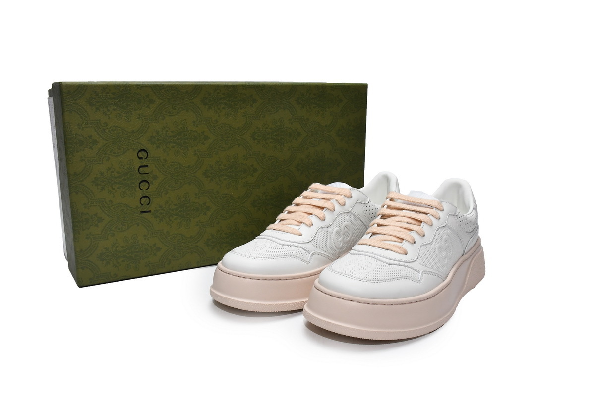 Coco Shoes Gucci Chunky B White Pink - Cocoshoesvip.net