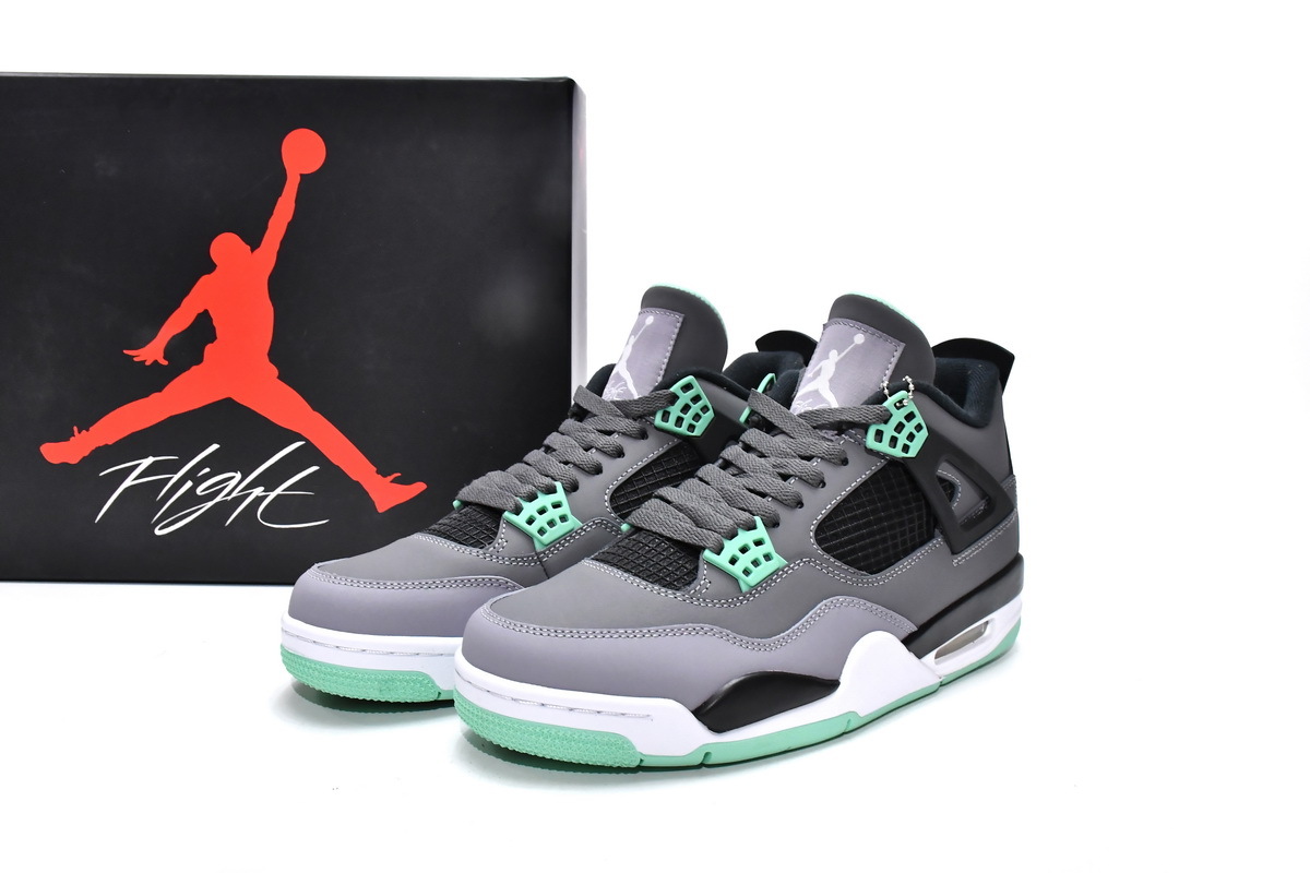Coco Shoes Air Jordan 4 Retro Green Glow 308497-033 - Cocoshoesvip.net