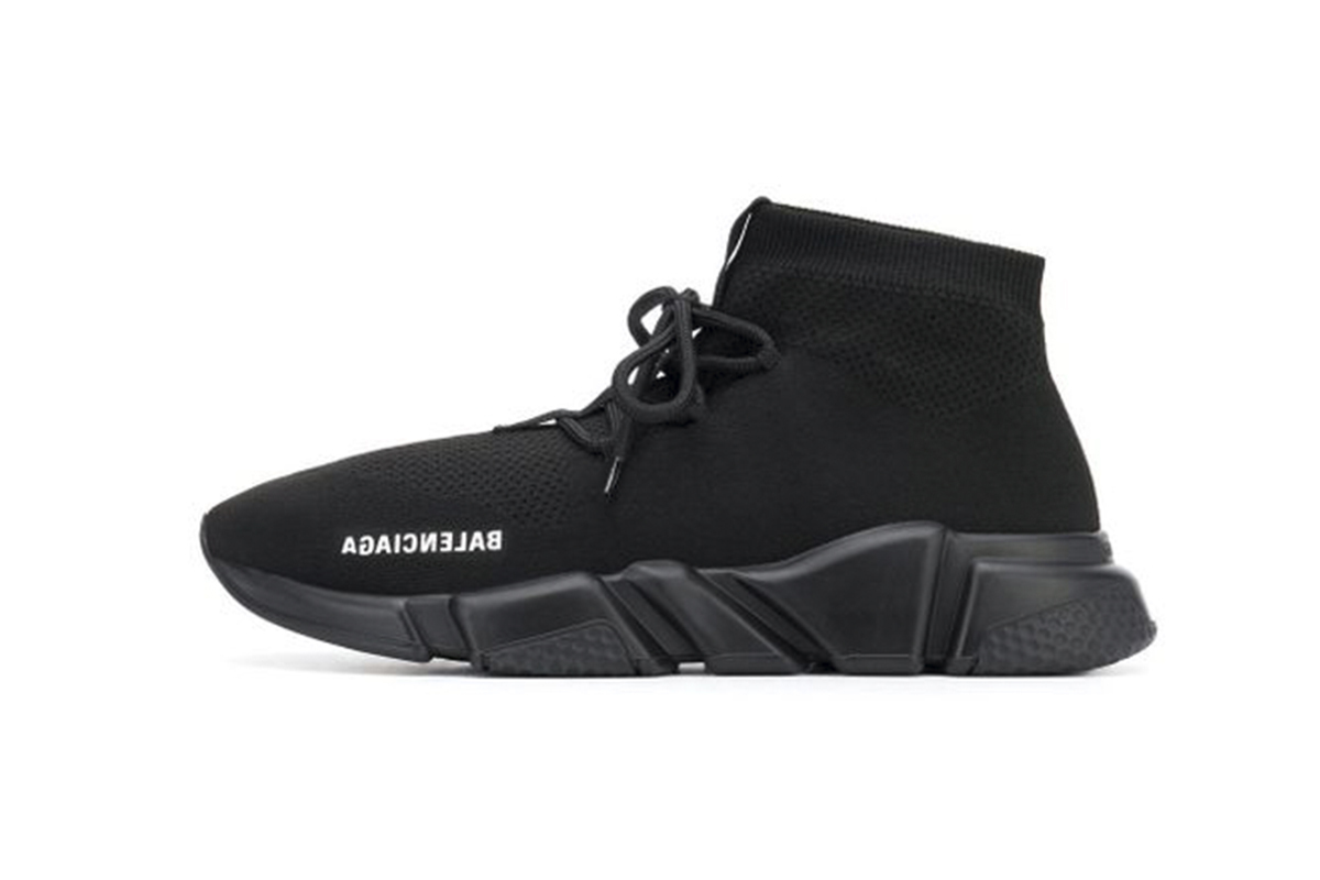 Coco Shoes Balenciaga Speed Trainer Lace Up Black 560236W1HP01000 - Cocoshoesvip.net